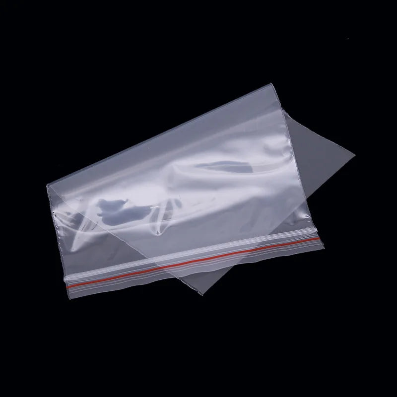 100pcs/lot Zip Lock Plastic Bags Clear Resealable Food storage bags Transparent Opp Plastic Bags Self Adhesive Jewellery Making