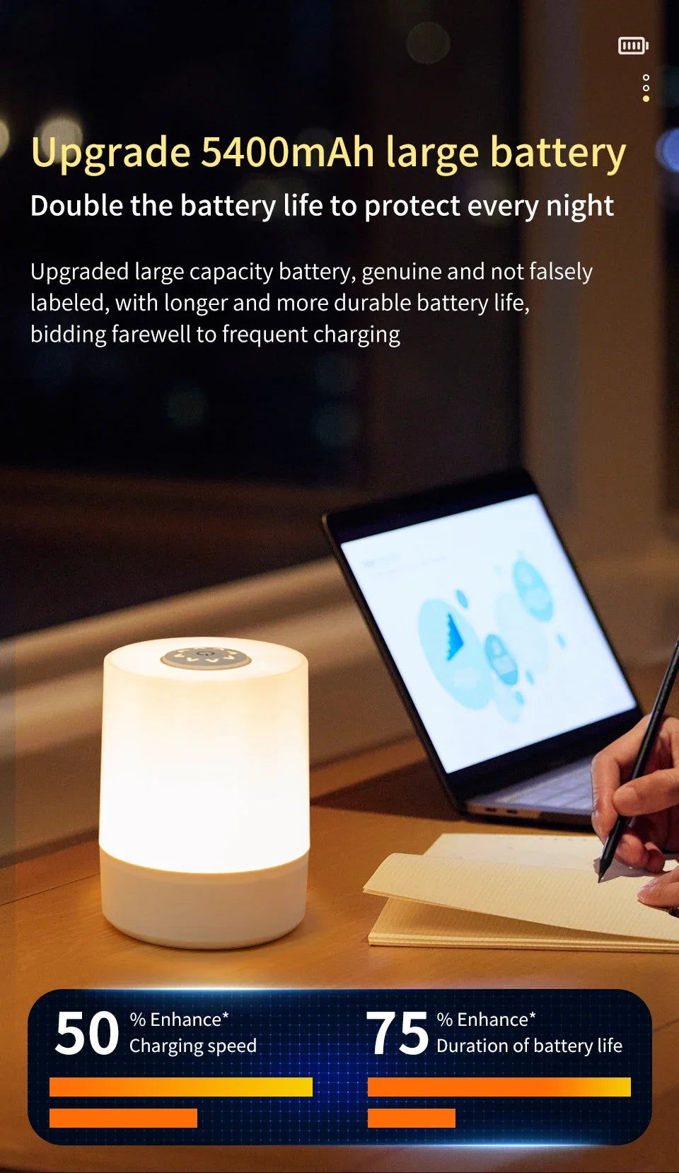 LED Touch Glow Night Light Remote Control Timing Dimming Baby Room Bedroom Lighting Table Lamp Decoration Bedside Sleeping Lamp