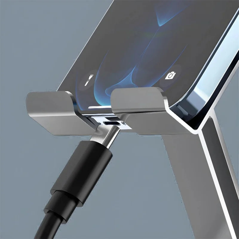 720 Rotating Aluminum Portable Tablet Stand for iPad Adjustable Flexible Folding Lazy Desktop Live Cell Phone Holder Mount
