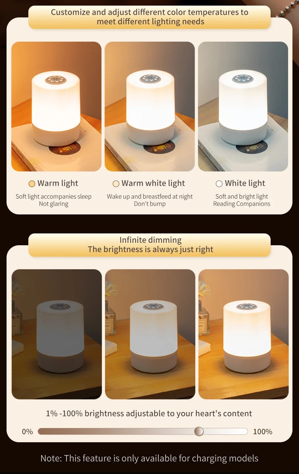 LED Touch Glow Night Light Remote Control Timing Dimming Baby Room Bedroom Lighting Table Lamp Decoration Bedside Sleeping Lamp
