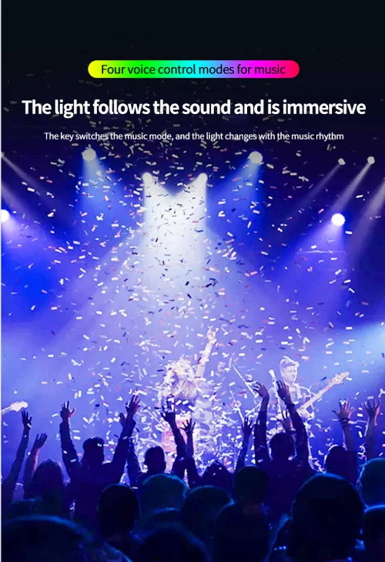 LED Car Interior Ambient Foot Strip Light Kit Accessories Backlight Remote App Music Control Auto RGB Decorative Lamp