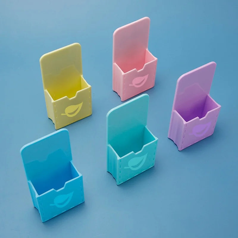 New Macaron Whiteboard Pen Storage Box Magnetic Hanging Suction Pen Holder Blackboard Wall Hanging Magnetic Graffiti Brush Box