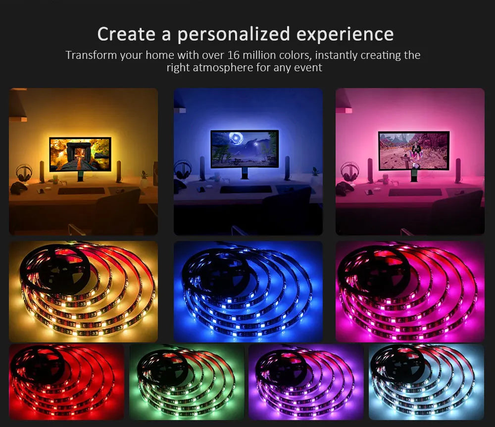 2PCS 1M LED TV backlight App Control USB LED STRIP LIGHT