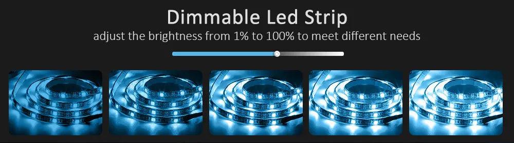 2PCS 1M LED TV backlight App Control USB LED STRIP LIGHT