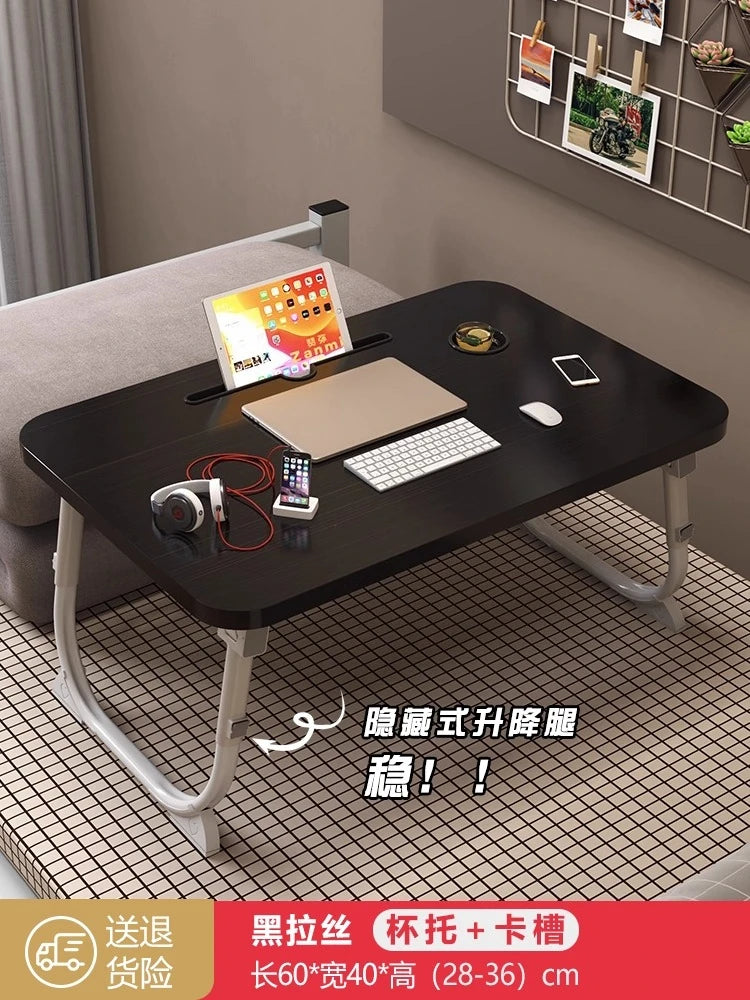 Folding Minimalist Corner Adjustable Portable Office Laptop Standing Desk Modern Ergonomic Lap L-Shaped Gaming Computer Bed