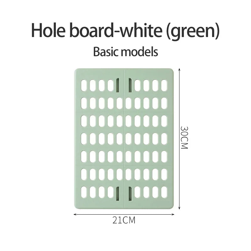Hole Board Wall Shelf Hooks Self-adhesive Storage Rack Desk Organizer Room Organization Various Home Storage Accessories