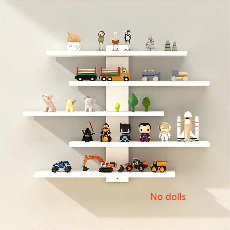 Wall-Mounted Display Shelf Organizer for Action Figures Small Building Blocks & Collectibles - Modern Home Decor Storage