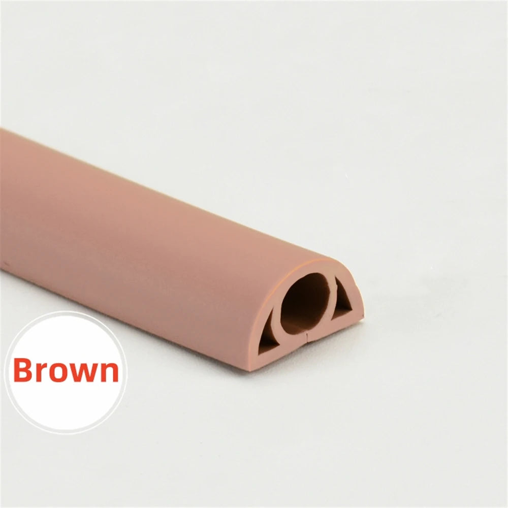 1Pc 1/3Meter Cord Management Channel,Invisible Decorative Wire Cover, Anti-Step Protector, Adhesive Soft Cable Raceway with Cap