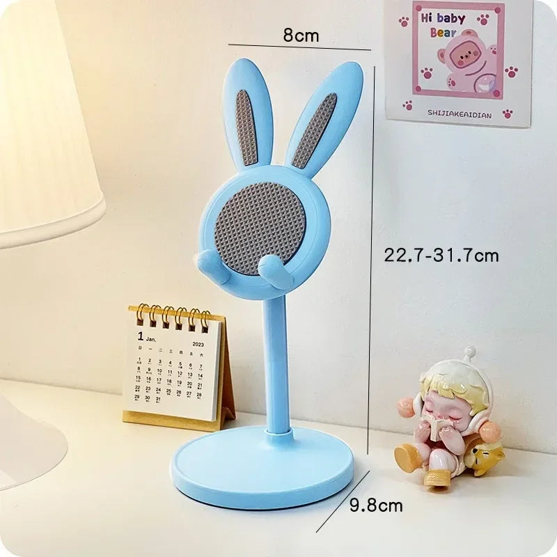 Mobile desktop stand mini cute cartoon bunny tablet universal stand adjustable telescopic lifting lazy stand
