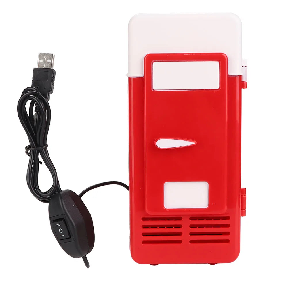 Mini USB Office Mini Heating And Cooling Dual Use Portable Refrigerator Drink Cooler