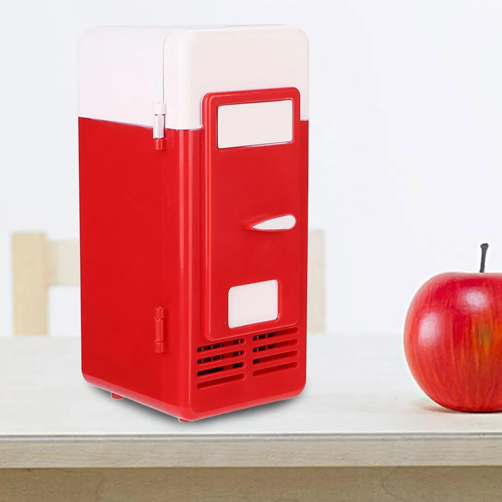 Mini USB Office Mini Heating And Cooling Dual Use Portable Refrigerator Drink Cooler