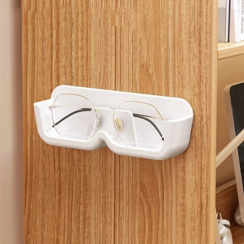 Wall Mounted Self-adhesive Glasses Storage Rack Sun-glasses Display Holder Wardrobe Decoration Home Storage Dispay Rack