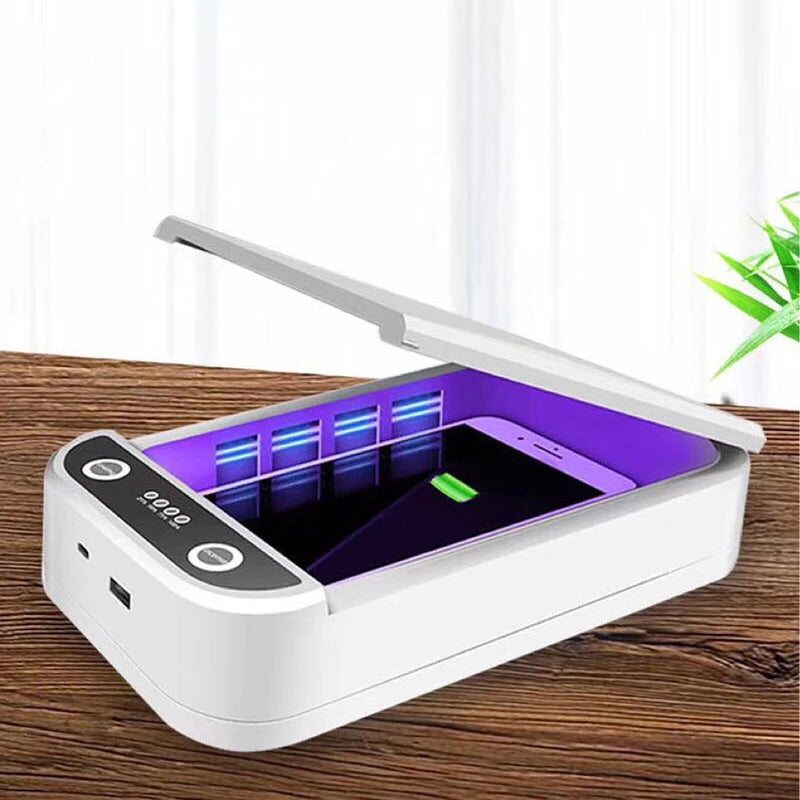 Disinfection Box UV 10w Multifunctional Mobile Phone Wireless Charger Disinfection Box Fully Sealed White Cleaning Box