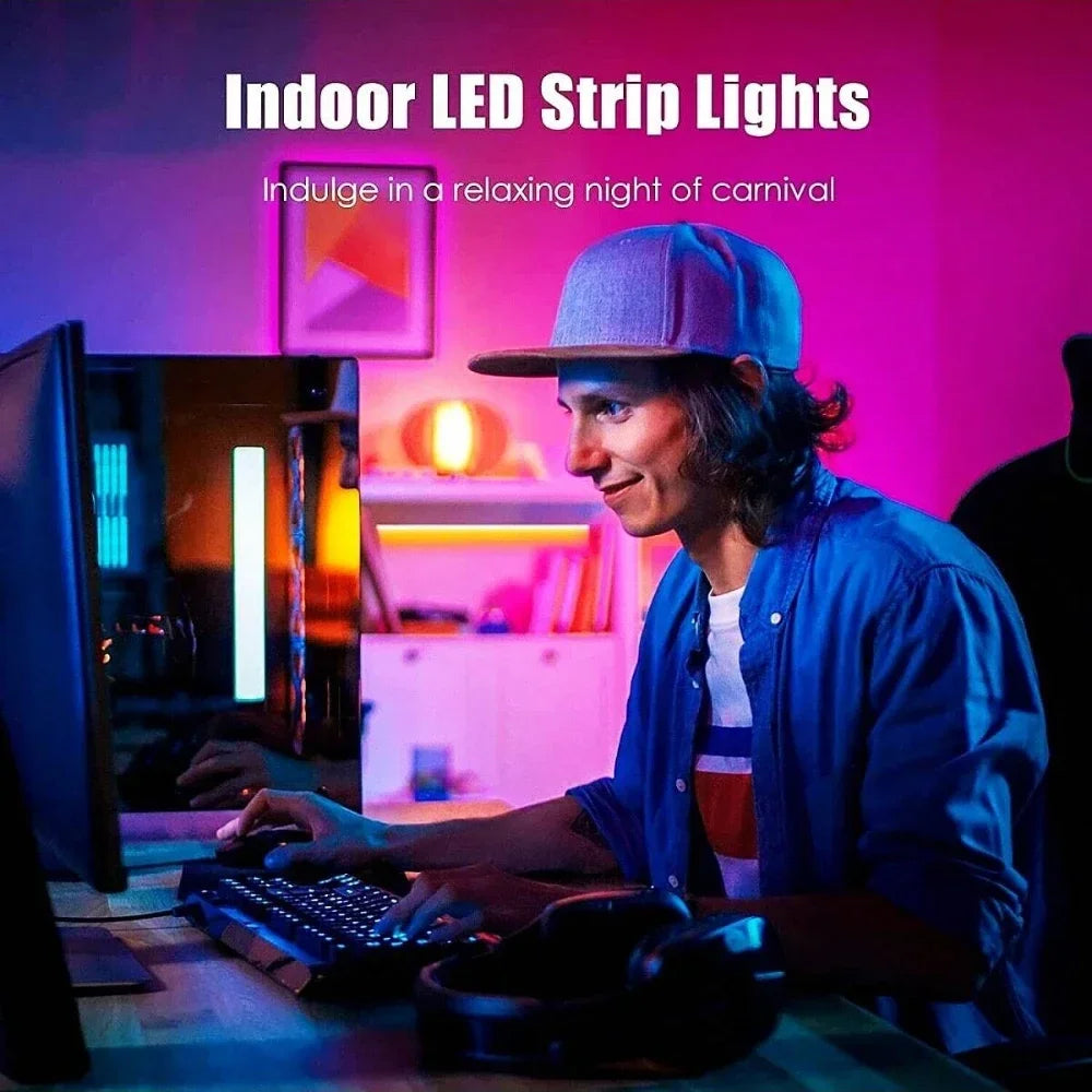 LED Strip Lights 5M 10M 20M 30M Dimmable 5050 RGB LED Lights Strips APP Control,Music Sync Color Changing TV LED Backlight