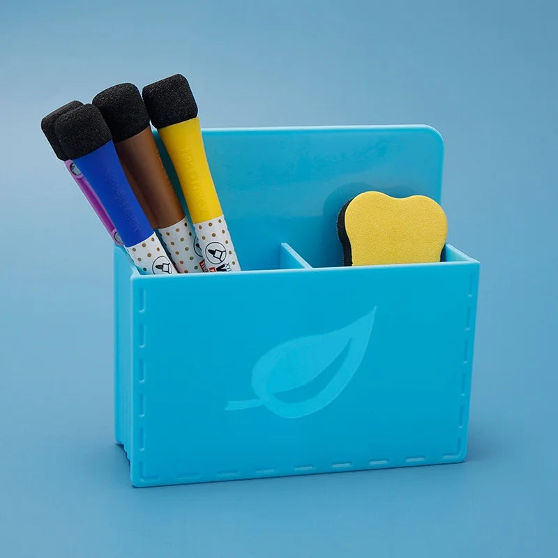 New Macaron Whiteboard Pen Storage Box Magnetic Hanging Suction Pen Holder Blackboard Wall Hanging Magnetic Graffiti Brush Box
