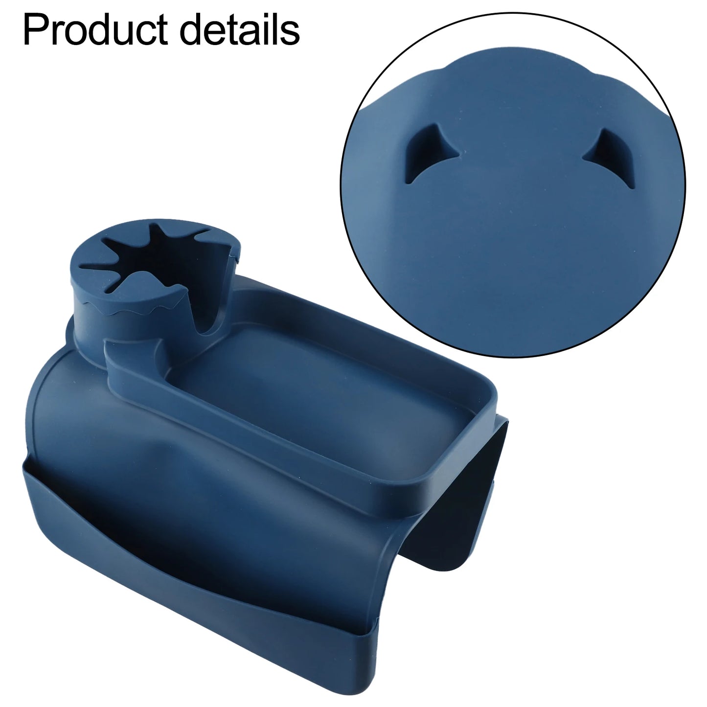 Non Slip Silicone Couch Cup Holder Tray with Side Pockets for Drinks and Remotes Convenient Organizer for Sofa