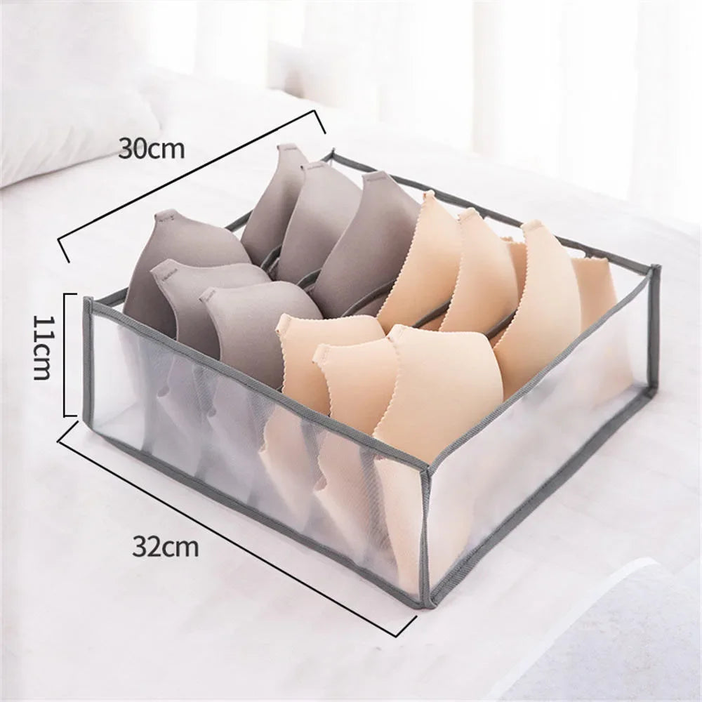 NeatNest™ Foldable Clothes Organizer – 6/7/9/11 Grid Wardrobe Divider