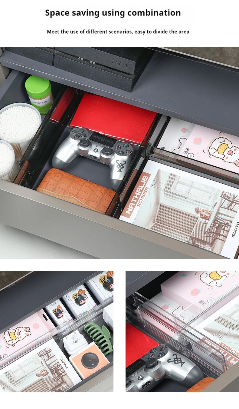 Expandable Drawer Divider Adjustable Plastic Storage Grid Organizer Underwear Socks Jewelry Tray Stationery DIY Modular Divider