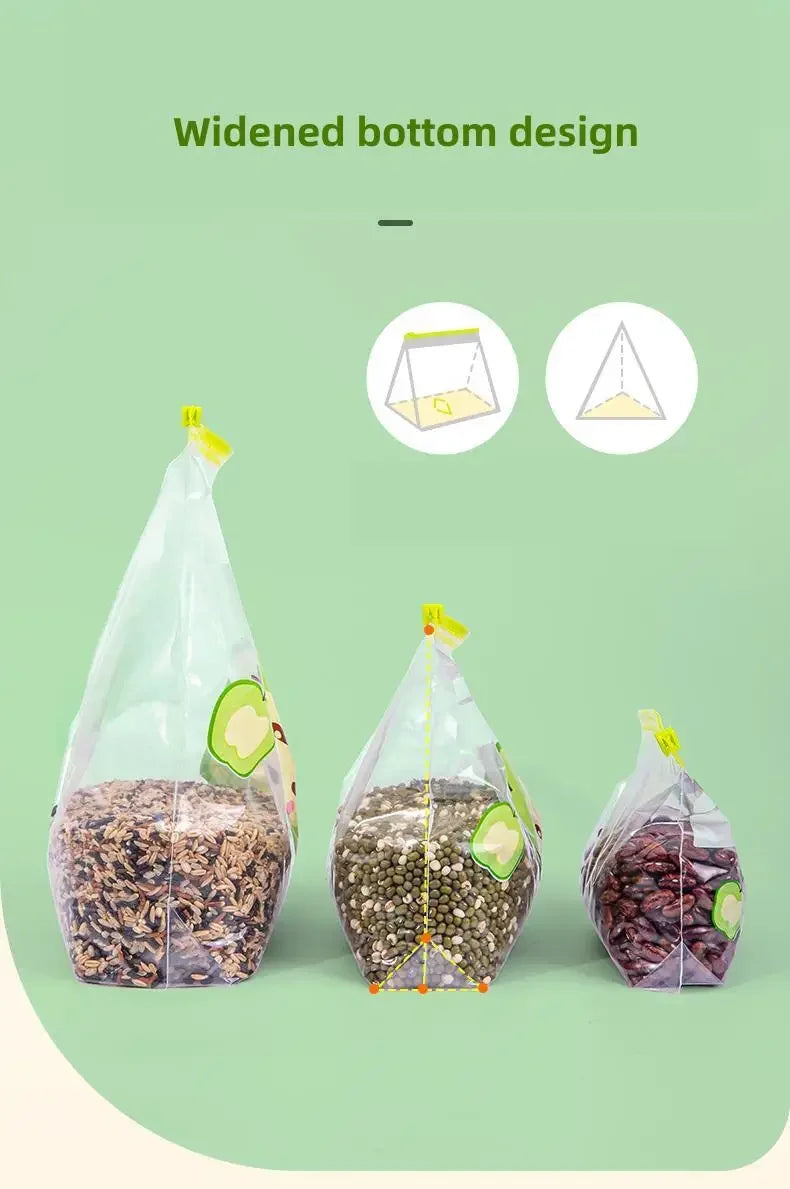 Reusable Zip Lock Bag Food Grade Transparent Storage Bag Refrigerator Fresh-keeping Bag Food Sealed Fruit Food Freezing Special