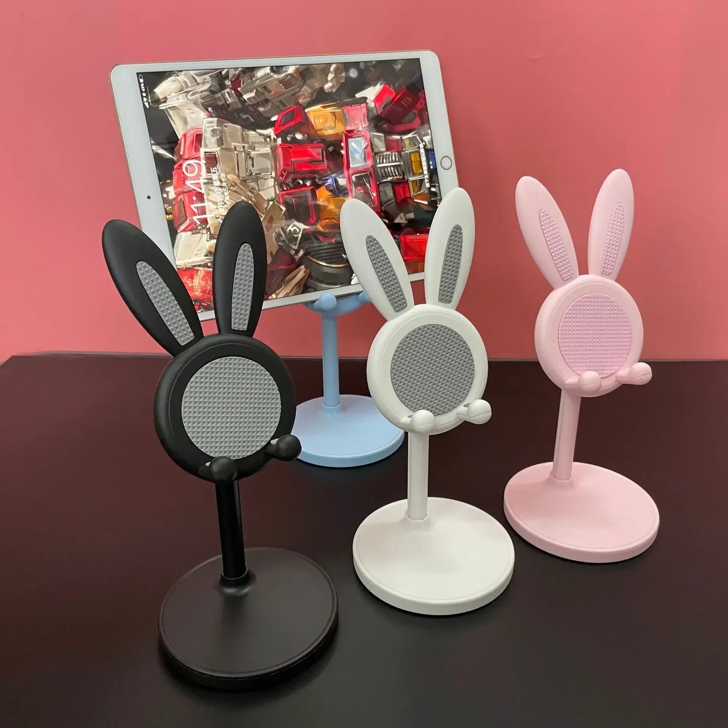 Mobile desktop stand mini cute cartoon bunny tablet universal stand adjustable telescopic lifting lazy stand