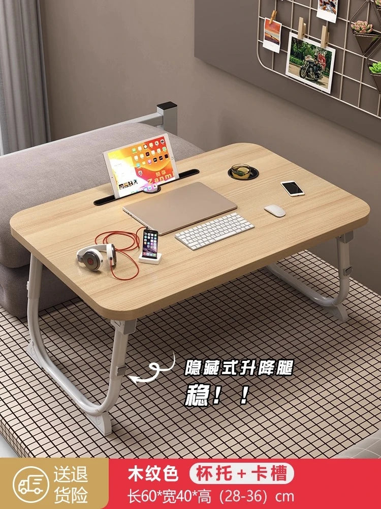 Folding Minimalist Corner Adjustable Portable Office Laptop Standing Desk Modern Ergonomic Lap L-Shaped Gaming Computer Bed