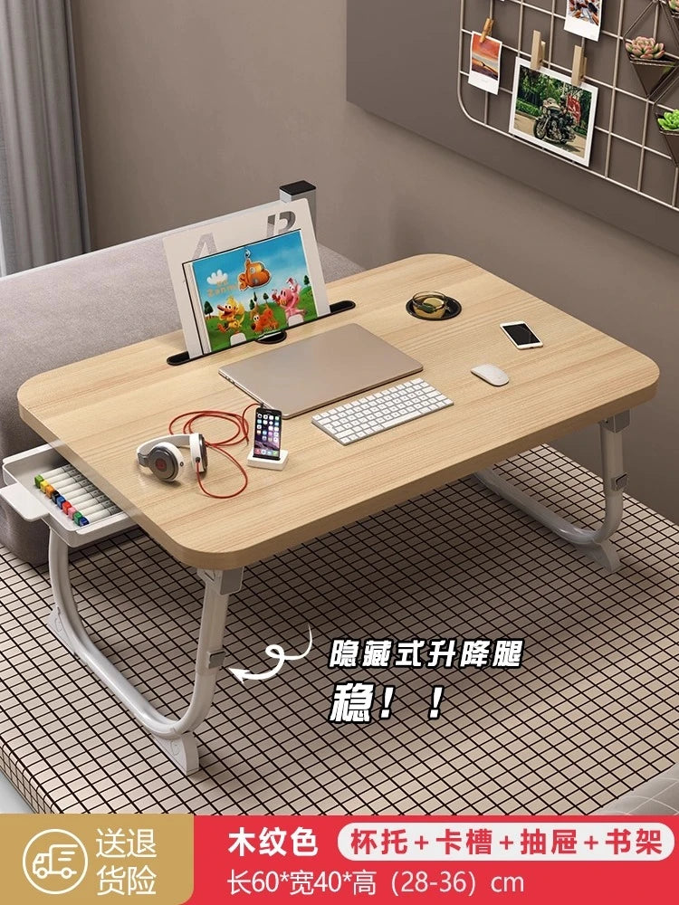 Folding Minimalist Corner Adjustable Portable Office Laptop Standing Desk Modern Ergonomic Lap L-Shaped Gaming Computer Bed