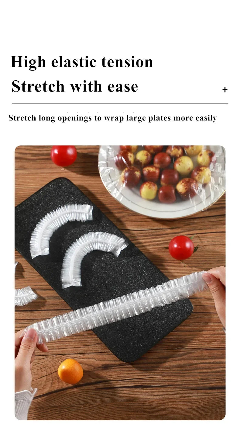 Reusable Food Wrap Storage Covers Bags For Bowl Elastic Plate Silicone Lid Cover Kitchen Fruit Plastic Fresh-Keeping Seal