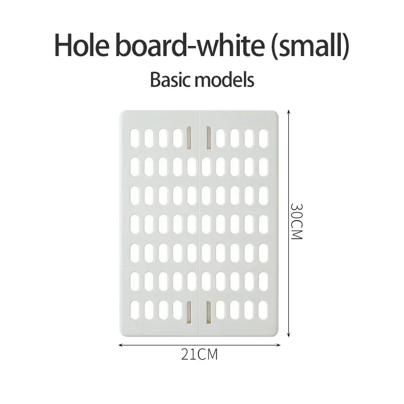 Hole Board Wall Shelf Hooks Self-adhesive Storage Rack Desk Organizer Room Organization Various Home Storage Accessories