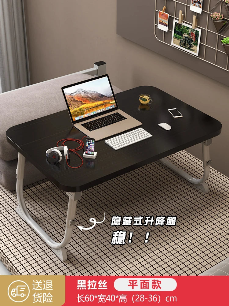 Folding Minimalist Corner Adjustable Portable Office Laptop Standing Desk Modern Ergonomic Lap L-Shaped Gaming Computer Bed