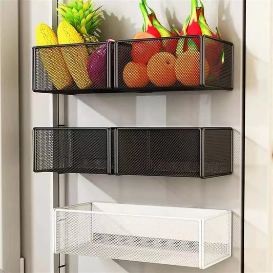 Magnetic Basket Organizer Holder for Fridge Magnetic Storage Bin Box Containers for Refrigerator Whiteboard Classroom