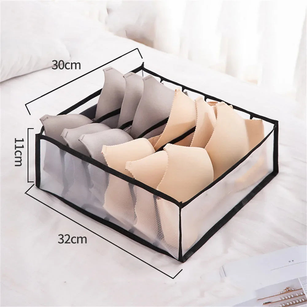 NeatNest™ Foldable Clothes Organizer – 6/7/9/11 Grid Wardrobe Divider