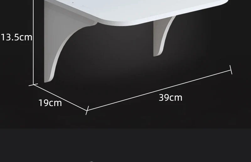 Wall Mount Floating Shelf WiFi Router Storage Removable Hidden Bracket TV Set Top Box Hanging Holder No Drill Hooks Organizer