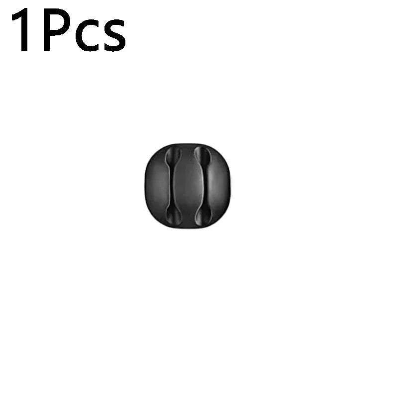 Self Adhesive Cable Clips Silicone USB Cable Organizer USB Charging Cable Winder Office Desktop Management Clips Cables Holder