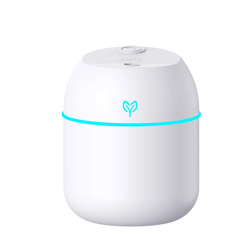 Portable USB Ultrasonic Air Mini Humidifier Essential Oil Diffuser Car Purifier Aroma Anion Mist Maker with LED Lamp Lighting