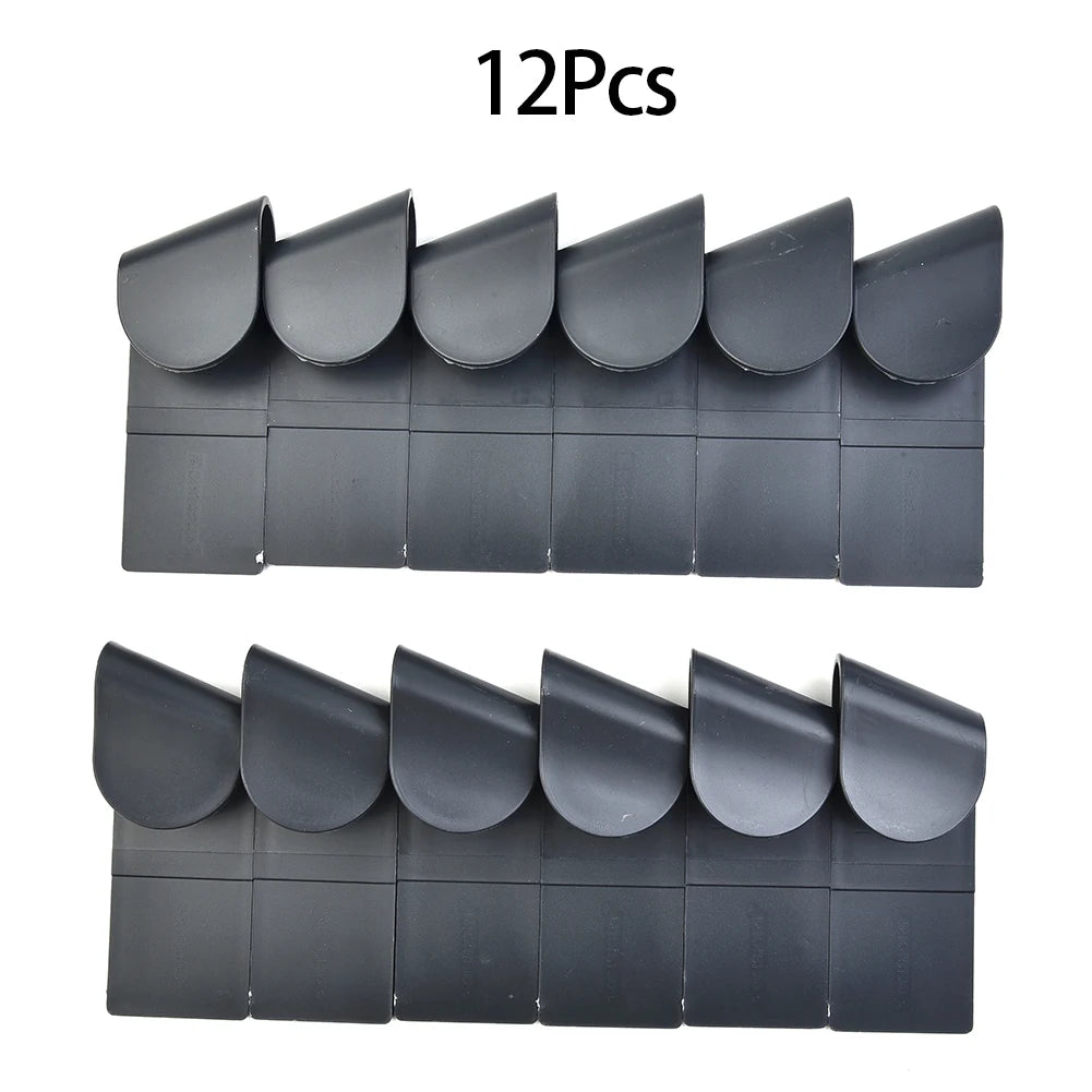 12Pcs Pot Lid Holder Wall-Mounted Hanging Holder For Pan Pot Cover Rack Plastic Pot Cover Racks Kitchen Accessories