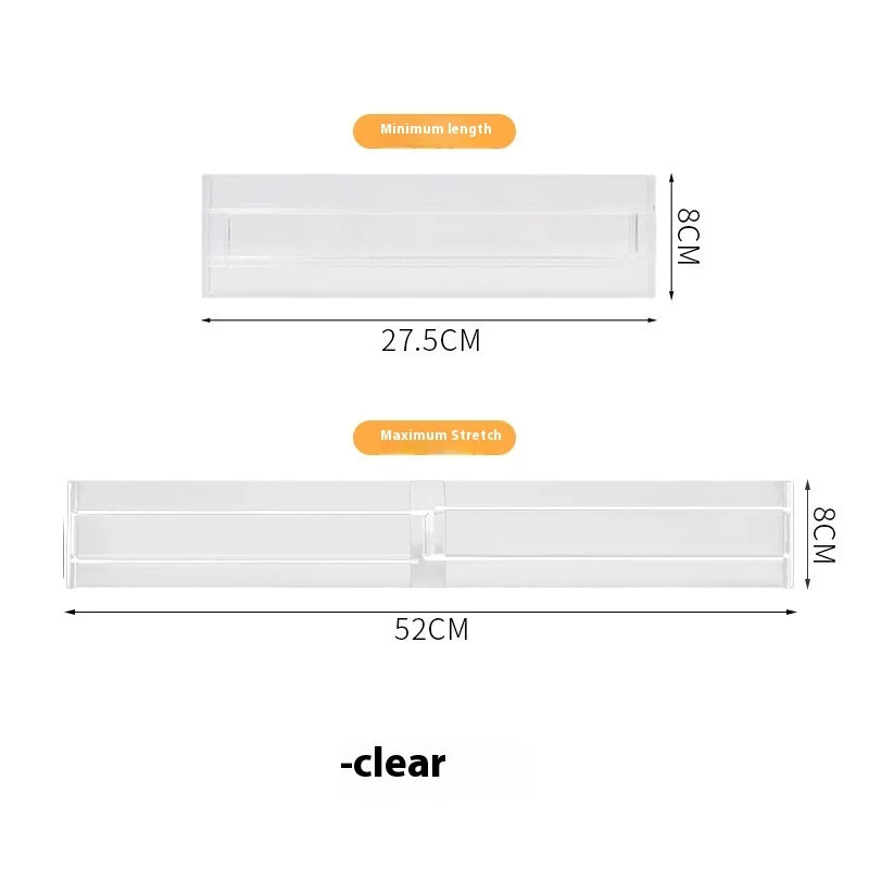 Expandable Drawer Divider Adjustable Plastic Storage Grid Organizer Underwear Socks Jewelry Tray Stationery DIY Modular Divider