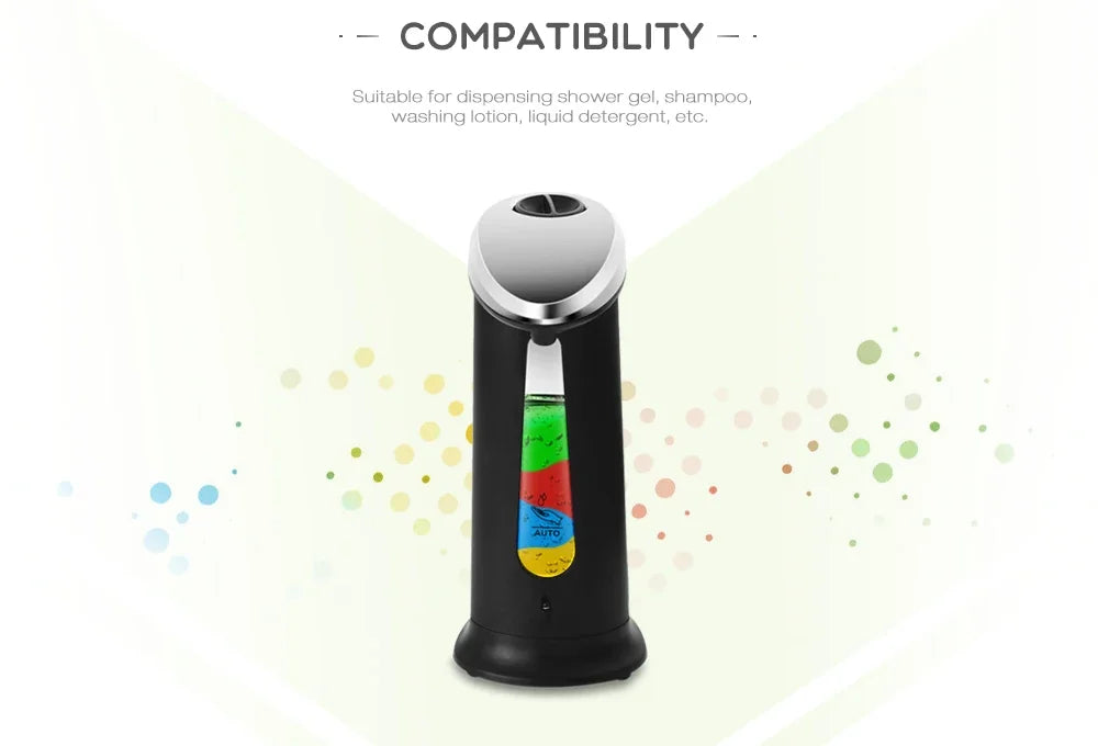 400ml Liquid Soap Dispensers Automatic ABS Intelligent Touchless Sensor Induction Hand Washer For Bathroom Kitchen Dispenser