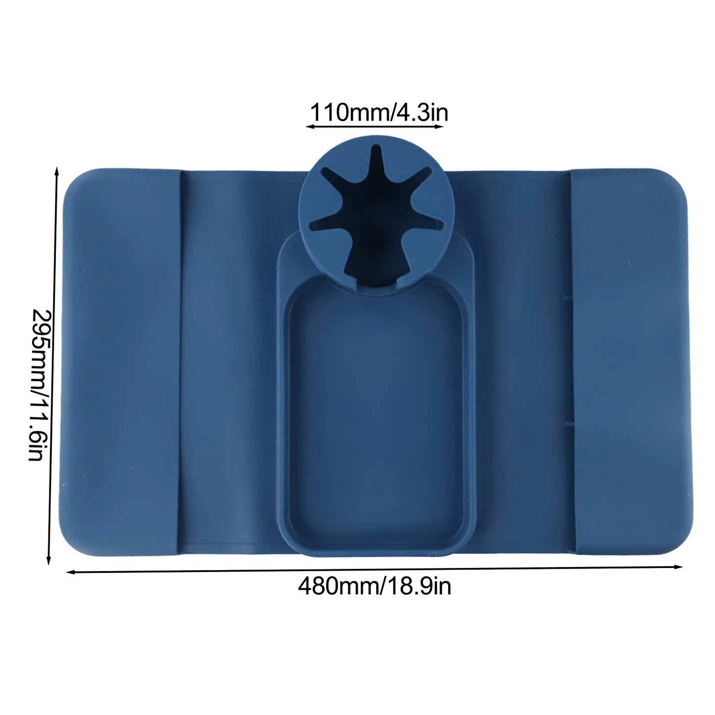 Non Slip Silicone Couch Cup Holder Tray with Side Pockets for Drinks and Remotes Convenient Organizer for Sofa