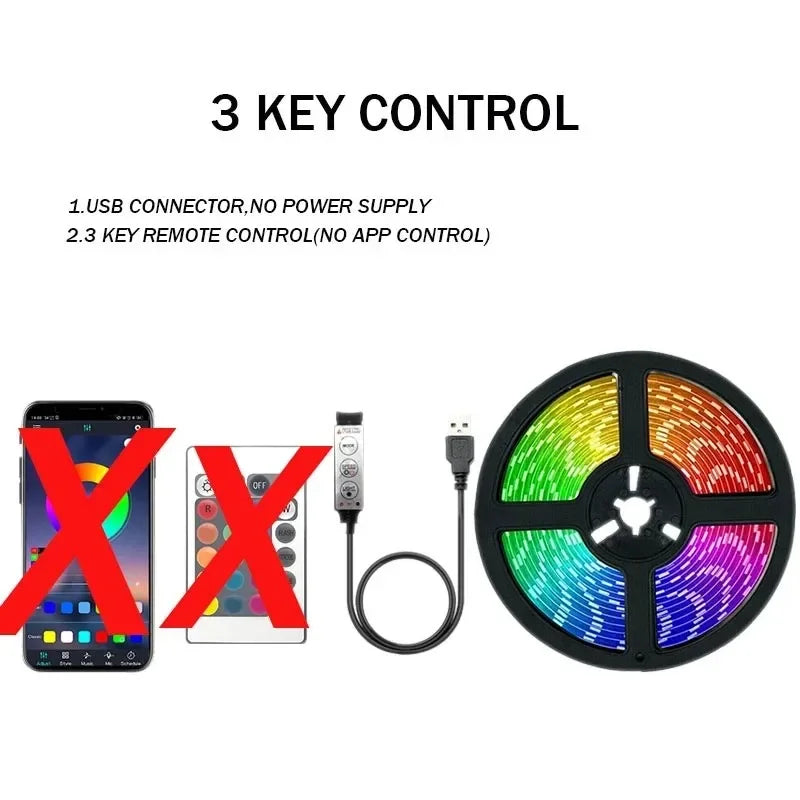 LED Strip Lights 5M 10M 20M 30M Dimmable 5050 RGB LED Lights Strips APP Control,Music Sync Color Changing TV LED Backlight