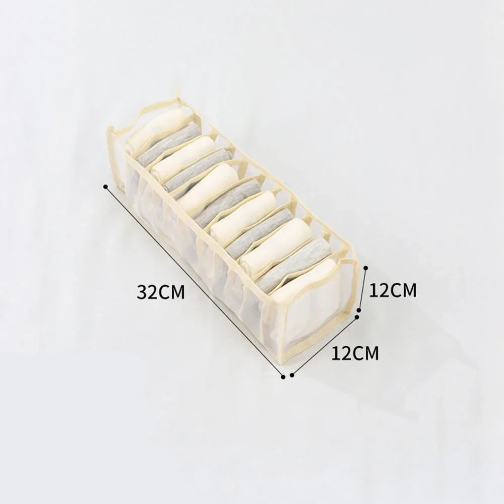 NeatNest™ Foldable Clothes Organizer – 6/7/9/11 Grid Wardrobe Divider