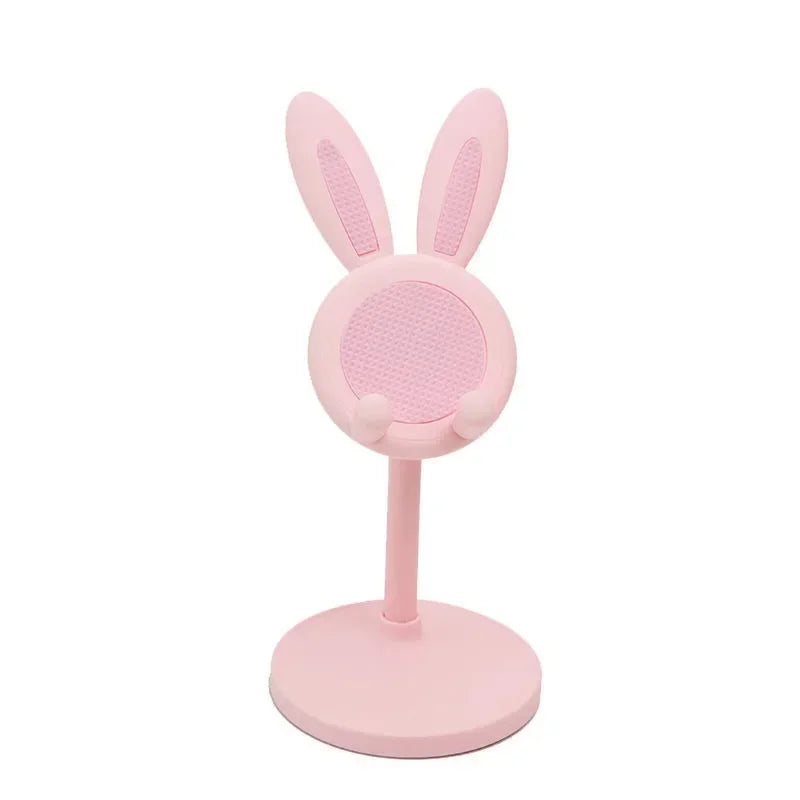 Mobile desktop stand mini cute cartoon bunny tablet universal stand adjustable telescopic lifting lazy stand