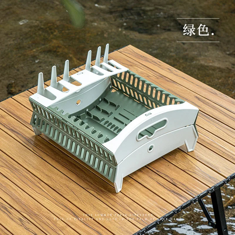 Foldable Dish Rack Collapsible Draining Tray Kitchen Storage Holder Drainer Bowl Tableware Plate Dinnerware Drainer Organizer