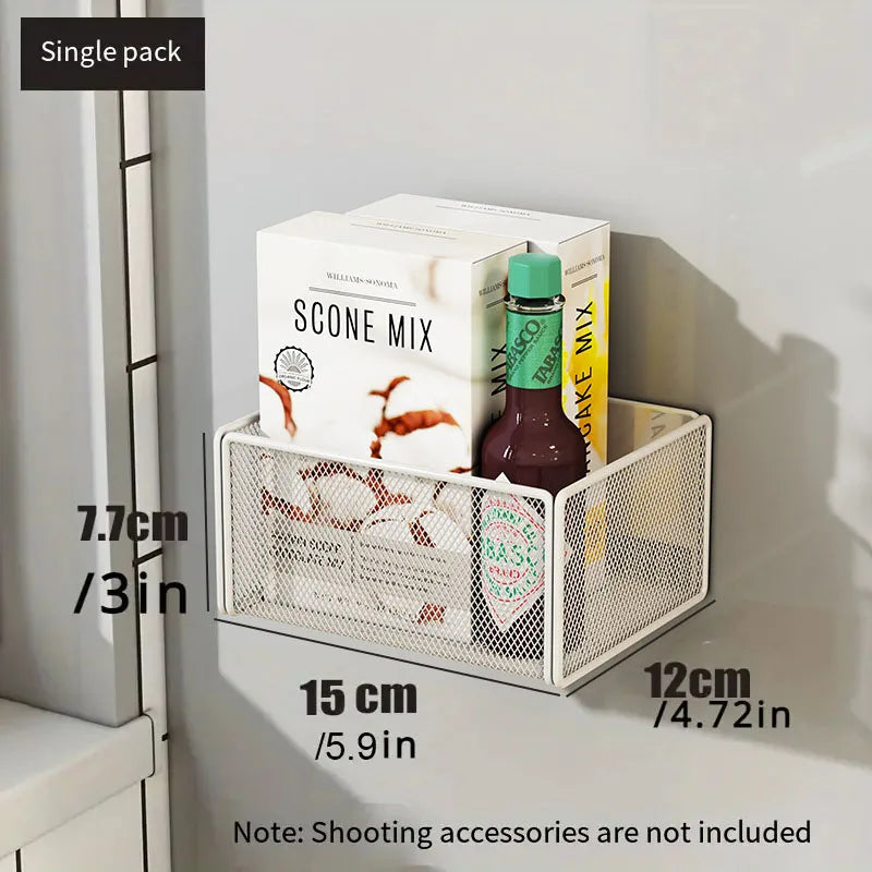 Magnetic Basket Organizer Holder for Fridge Magnetic Storage Bin Box Containers for Refrigerator Whiteboard Classroom