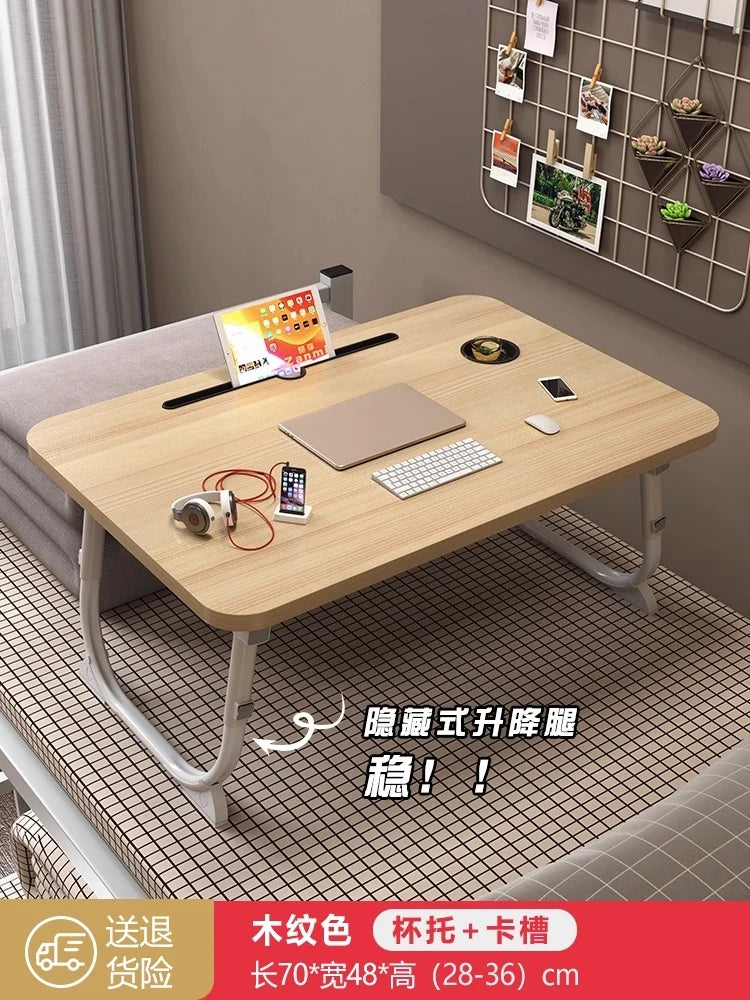 Folding Minimalist Corner Adjustable Portable Office Laptop Standing Desk Modern Ergonomic Lap L-Shaped Gaming Computer Bed