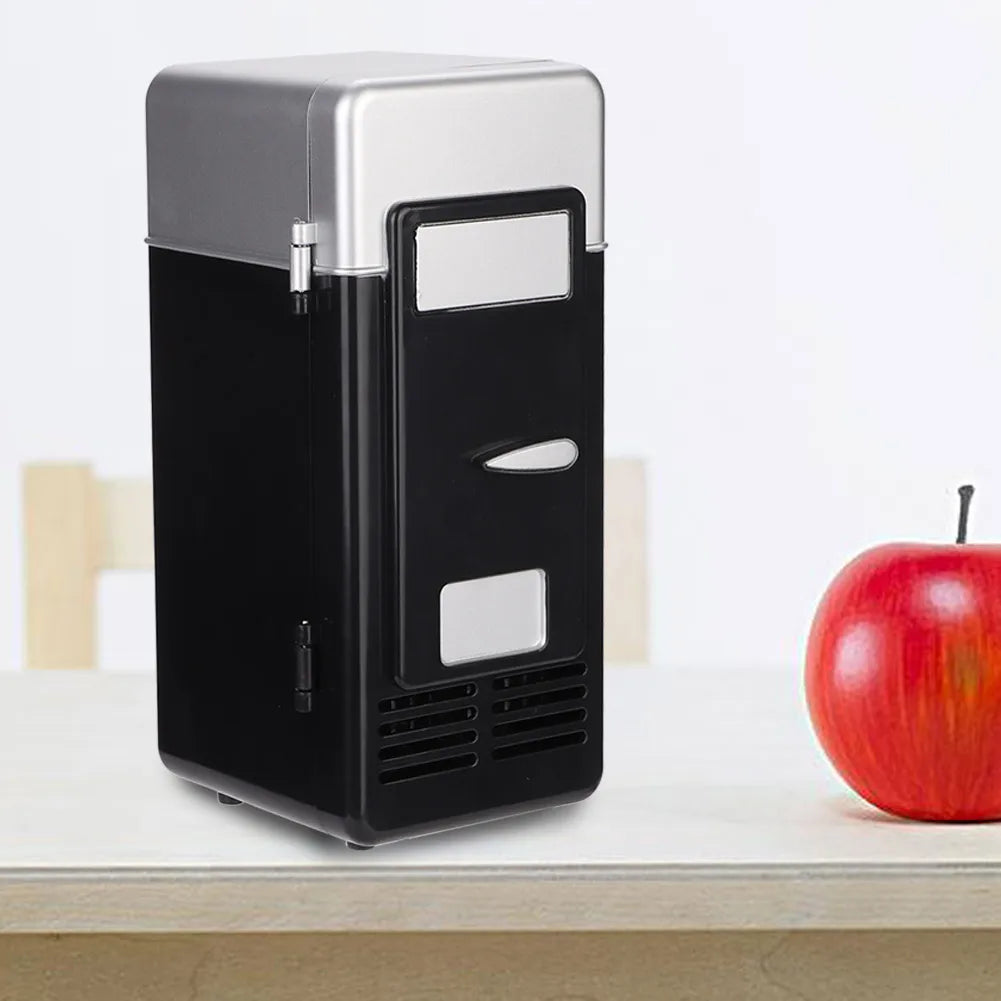 Mini USB Office Mini Heating And Cooling Dual Use Portable Refrigerator Drink Cooler