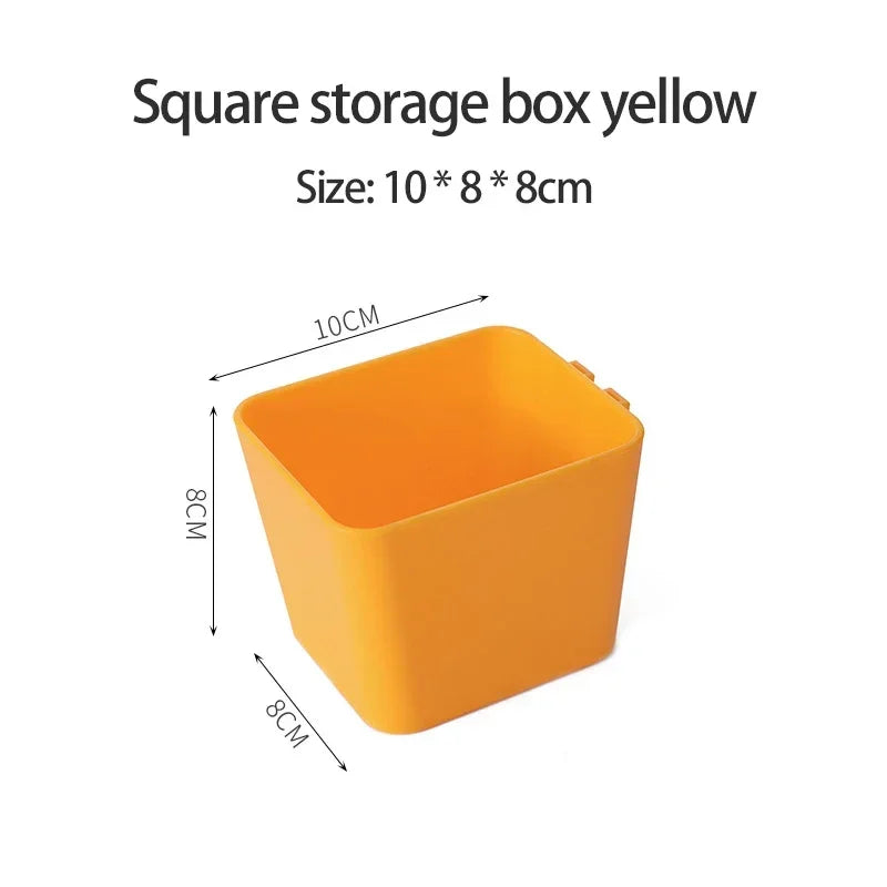 Hole Board Wall Shelf Hooks Self-adhesive Storage Rack Desk Organizer Room Organization Various Home Storage Accessories