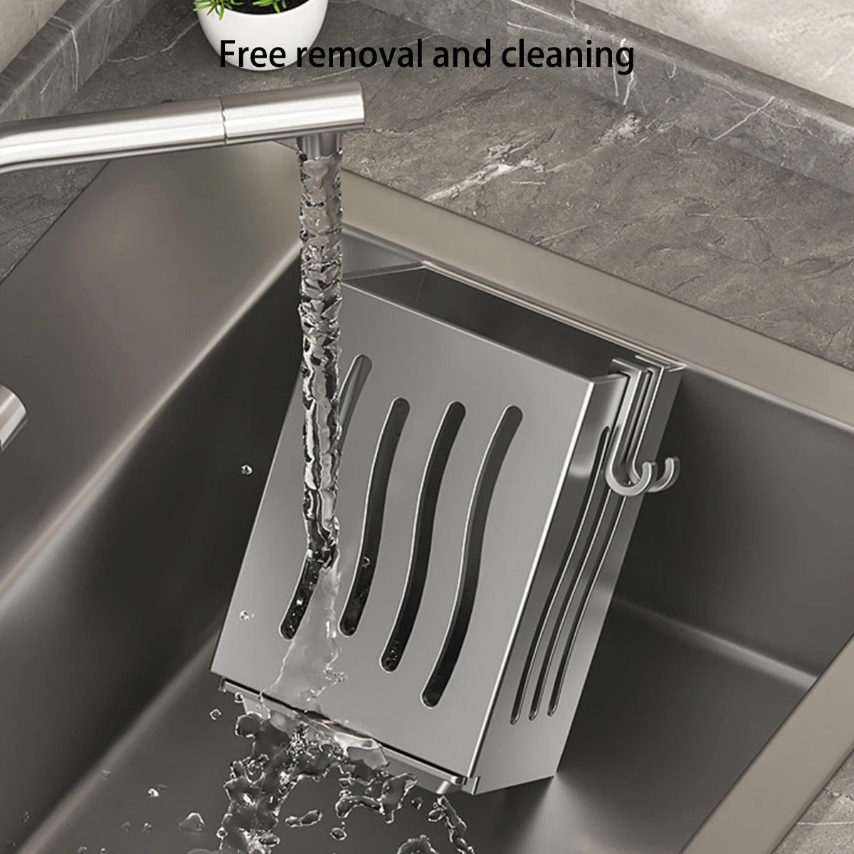 New Kitchen Chopsticks Holder Multifunctional Hanging Utensil Drying Rack Hooks No Drilling Wall Mounted Spoon Fork Holders