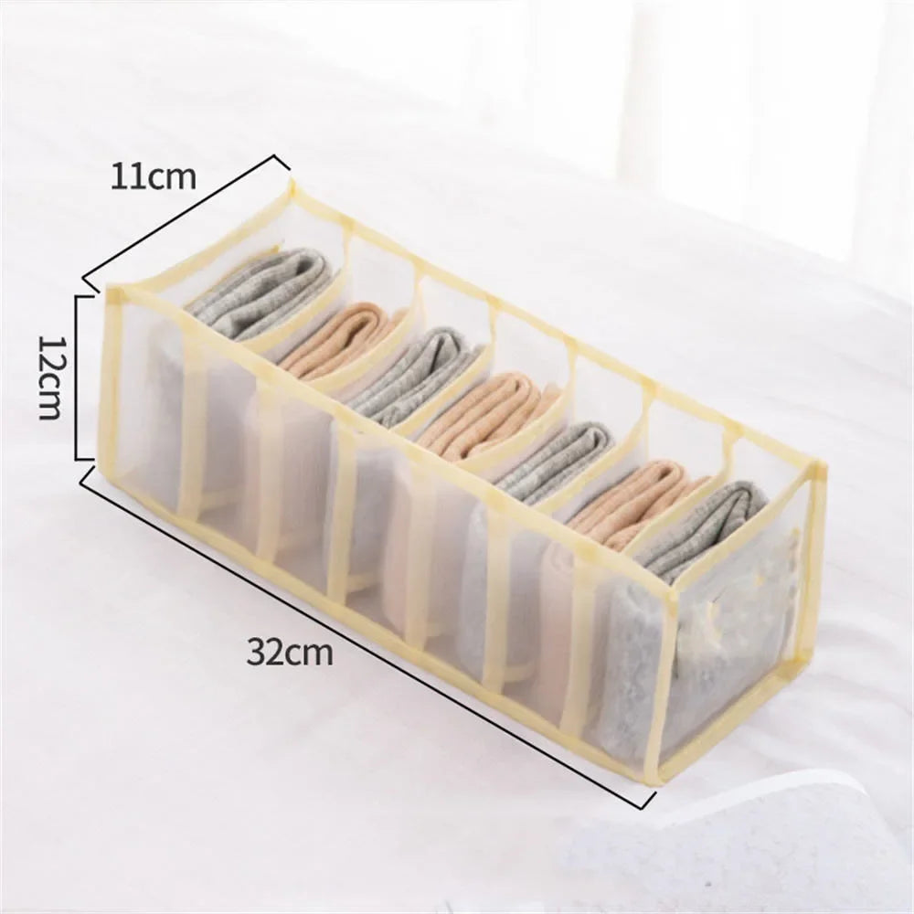 NeatNest™ Foldable Clothes Organizer – 6/7/9/11 Grid Wardrobe Divider