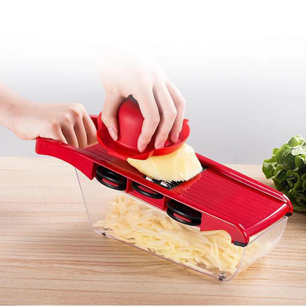 6 Modes Kitchen Tools Adjustable Mandoline Potato Vegetable Slicer French Fry Cutter Stainless Steel Vegetable Chopper Slicer
