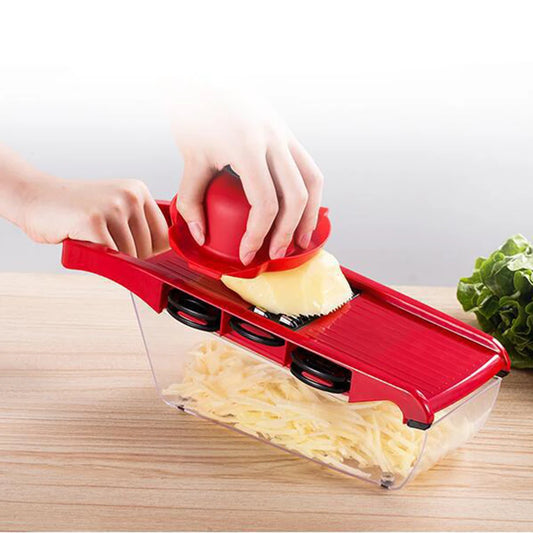 6 Modes Kitchen Tools Adjustable Mandoline Potato Vegetable Slicer French Fry Cutter Stainless Steel Vegetable Chopper Slicer